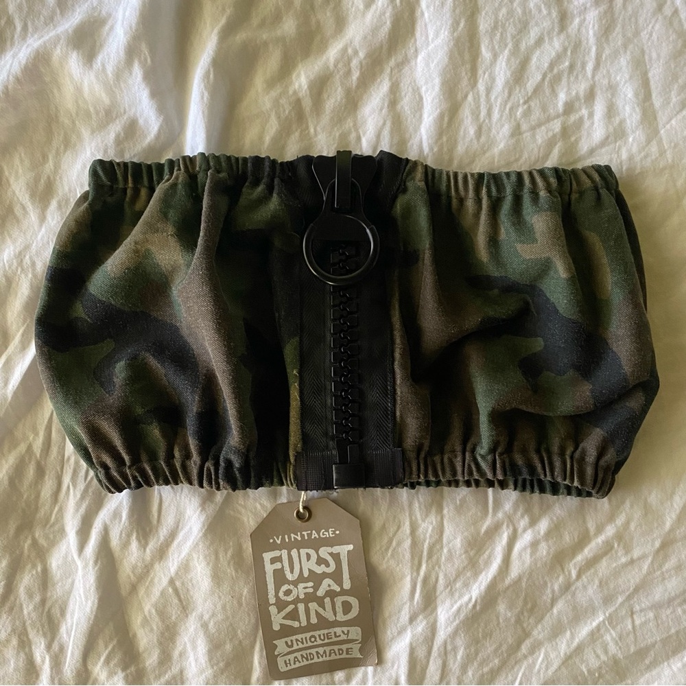 NWT Furst of a Kind Vintage Camo Tube Top
